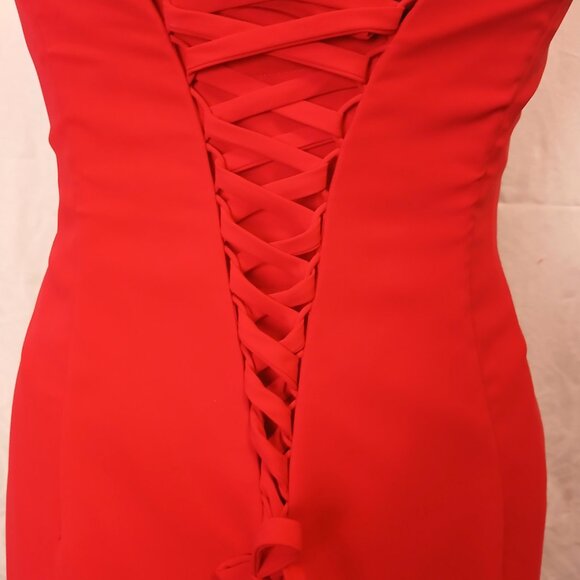 Strapless Gown w Corset Back - Picture 7 of 9